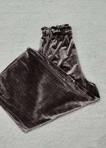 Velvet Wide Leg Pants