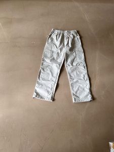 Comfy Beige Utility Cargo Pants - Drawstring Waist