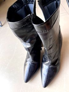 Heeled Half Calf Length Boots