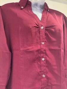 Officewear Maroon Soft Shirt