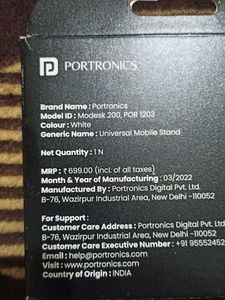 New Portronics adjustable Mobile and Tablet stand