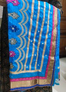 Blue Party Wear Saree