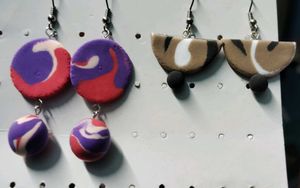 Weightless Handmade Air Dry Clay Earrings