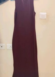 Elegant Burgundy Bodycon Dress