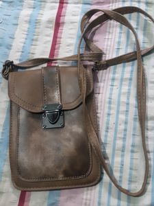 Brown Slign Bag Leather