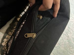 Black N Grey Silver Boho Sling Bag