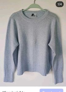 H&amp;M Light Blue Knit Sweater