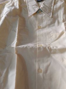 Cream-Colored Button-Down Shirt