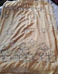 PURE CHIFFON Embroidered SAREE