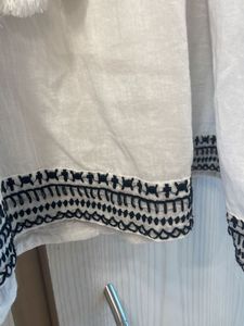 Embroidered Peasant Top