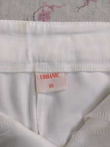 White High Waisted Trousers