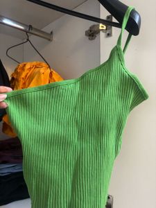 zara one shoulder crop top