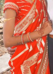 Red Heavy Saree