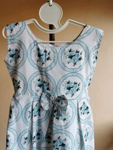 Floral Print Bow Dress
