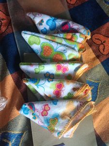 Butterfly Print Handkerchiefs - Set of 5
