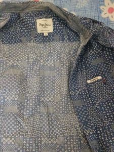 Stylish Blue Patterned Shirt