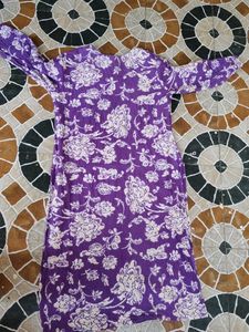 pure cotton Floral Print Kurta