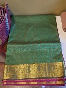 Green & Gold Saree