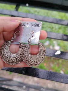 Brass Earing Silver Colour