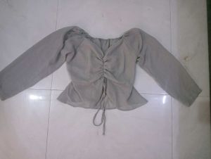 Vintage Off Shoulder Crop Top For Women