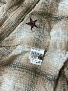 Plaid Oversized Button-Down Shirt