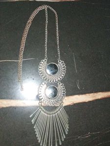 Silver Tone Statement Necklace