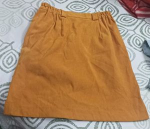Mustard Mini Skirt