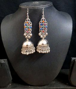 Silver Jhumka