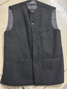 BLACK Khadi NEHRU JACKET