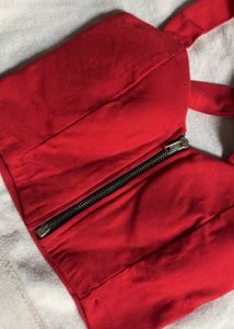 Red Crop Top