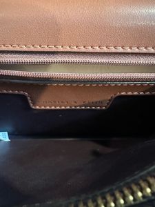 Charles &amp; Keith Metallic Accent Push Lock Bag New