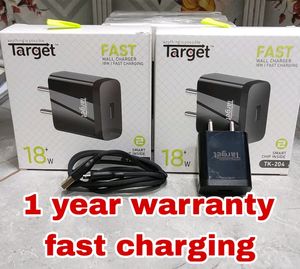 Target 18W Fast ChargingAdaptor With Cable KartFox