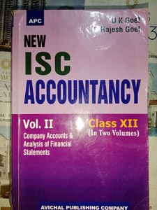 Accountancy Book Class 12 (Vol 1 And 2)