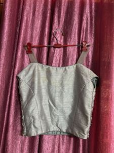 Elegant silver Lehenga Choli Set