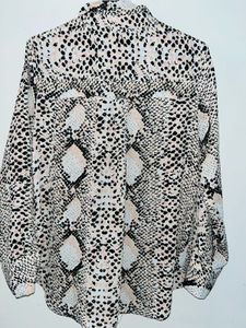 Snakeskin Print Top