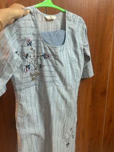 Few Time Worn Pure Cotton Khadi Kurta Set