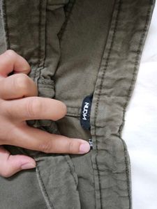 Westside Nuon- Olive Coloured Wide Leg Jeans