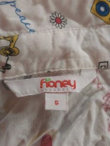 Patterned White Shirt