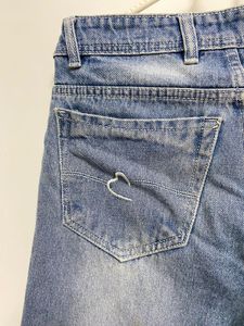 BEING HUMAN LIGHT BLUE WIDE LEG DENIM  JEANS