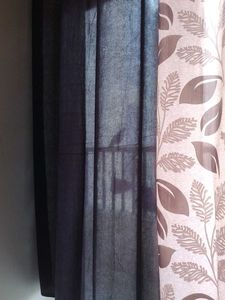 Brown Door Curtains (Set of 2)