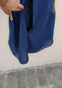 Women Navy Shirt Style Crop Top