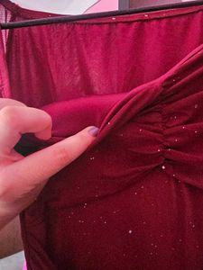 Bodycon Maroon Dress