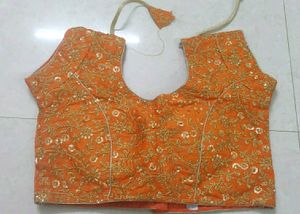 Grand Orange Fine Worked Blouse