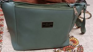 Green Colour Sling Bag