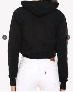 cotton hooded sweatshirt (oversized)