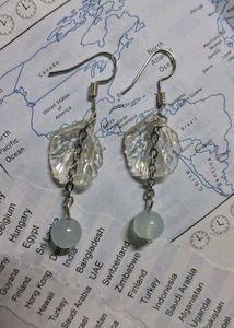 {Crystal Cascade Earrings}