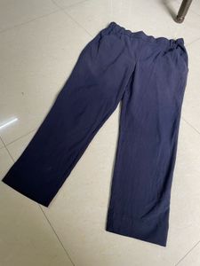 Zara Trouser Pant Navy Blue