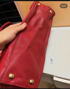 Michael Kors Hamilton Red Leather Tote