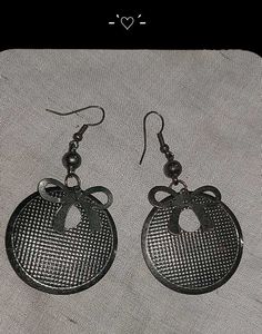 Bow Accent Drop Earrings