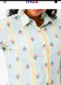 Striped Floral Kurta
